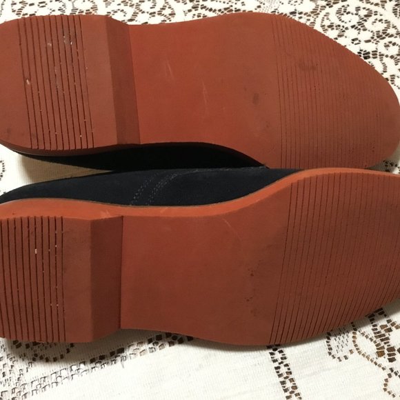 Men's Cole Haan Shoes Blue Suede BUCK Skin Leather Oxfords Mad Men Draper 9 M - Picture 5 of 11